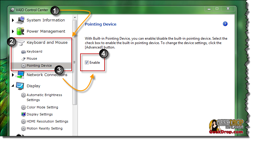 Disable Touchpad When Mouse Plugged In Vista
