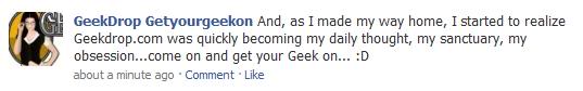 GeekDrop on FB GeekDrop on FB