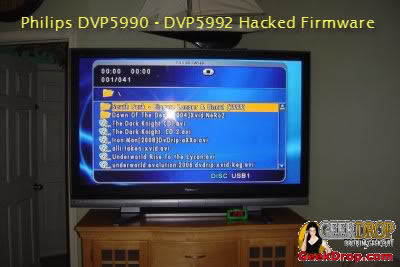 Philips DVP 5990 5992 Hacked Firmware