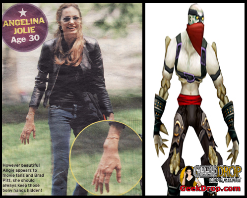 Angelina Jolie WoW World Of Warcraft Undead Picture Movie Game