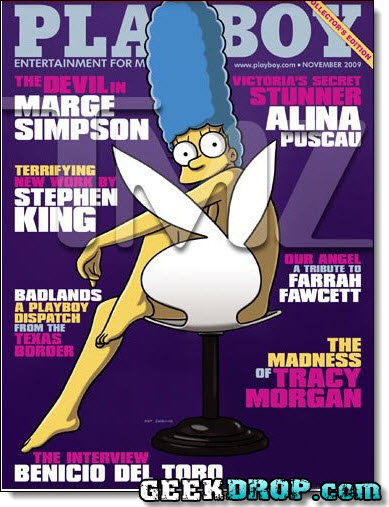 Marge Simpson Strips Down for Playboy