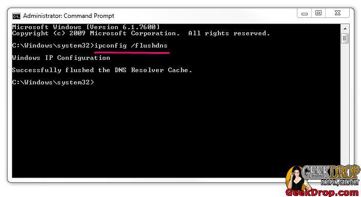 tutorial thos show how to flush a DNS cache