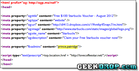 Facebook Starbucks Giveaway Scam Busted
