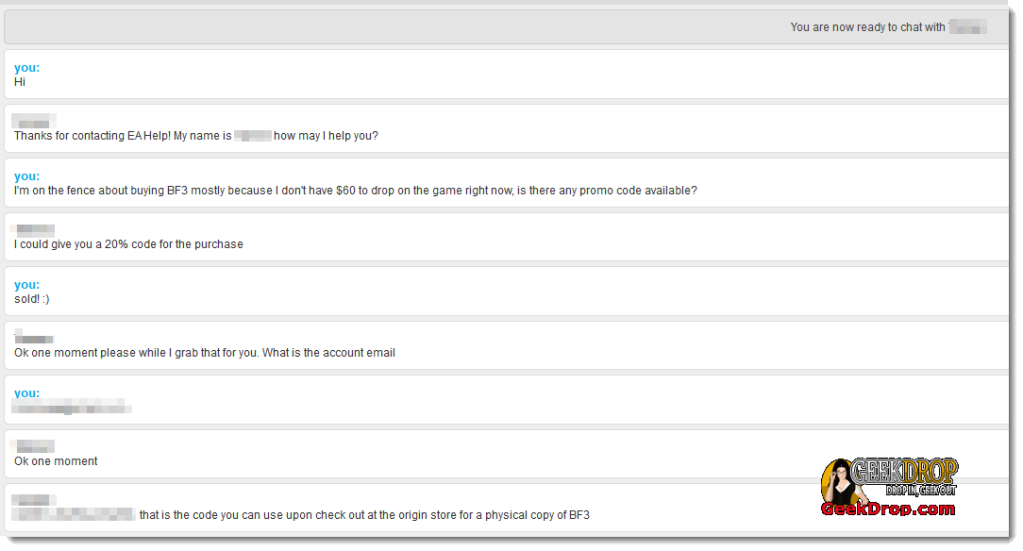 How to get a BF3 promo code ANY time