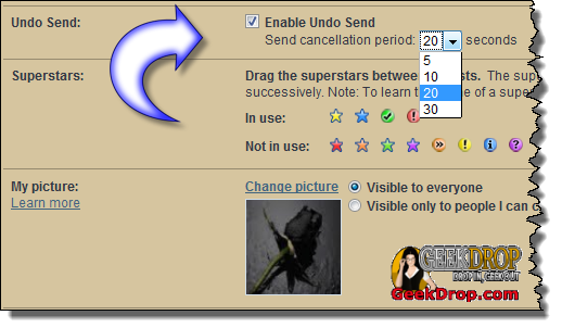 gmail undo send email