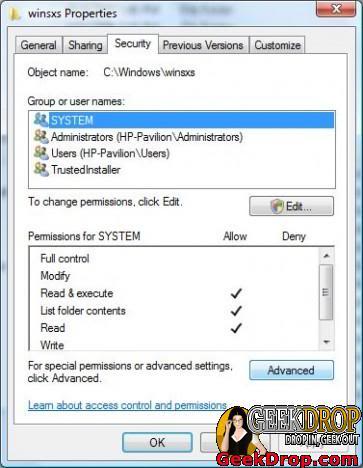 Take Ownership of a file or folder in windows