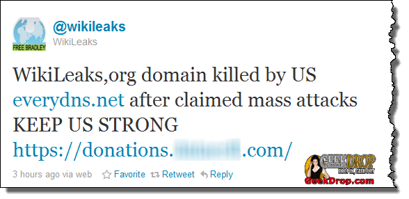 wikileaks site offline