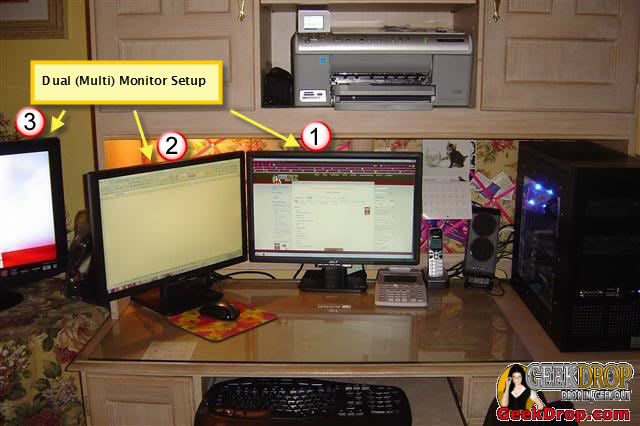 toshiba laptop dual monitor setup