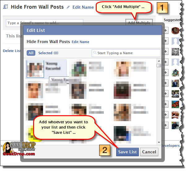 facebook wall privacy