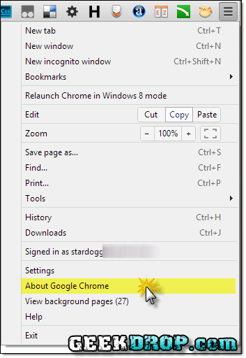 How To Update Google Chrome Step 1