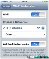 Funny Wireless Wifi Names SSID Boobies
